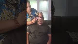 Dandruff Scratching with Comb Finger Nails Massage  Husbands Scalp  Pick Flakes Scabs  ASMR [upl. by Uot393]