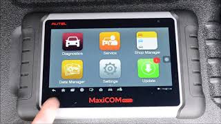 Autel MaxiCOM MK808 Professional OBDII Diagnostic Scan Tool Review [upl. by Ayatan]