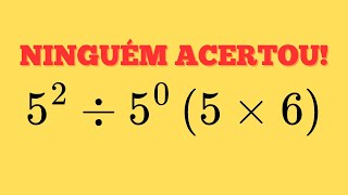 MATEMÁTICA BÁSICA  QUAL O VALOR DA EXPRESSÃO [upl. by Virendra]