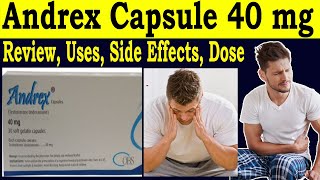 Testosterone undecanoate capsules 40 mg  Review Andrex capsules 40 mg  Uses Side Effects Dose [upl. by Akcinat]