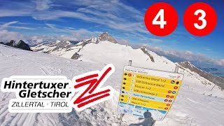 Summer skiing  Hintertux 15062017 piste 4  3 [upl. by Nodababus119]