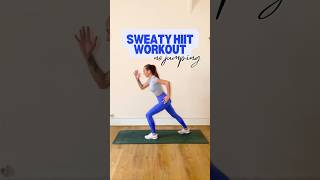 No jumping HIIT workout hiit hiitworkout hiittraining cardio cardioworkout workout shorts [upl. by Emelun]