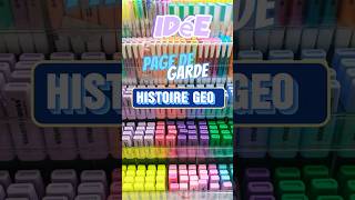 Idée page de garde histoire geo backtoschool [upl. by Rabin]