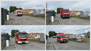 Einsatzfahrten Feuerwehr Langenargen am Bodensee Hauptübung24 [upl. by Rox72]