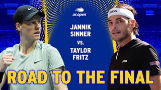 Jannik Sinner vs Taylor Fritz  Road to the Final  2024 US Open Final [upl. by Adnawal711]