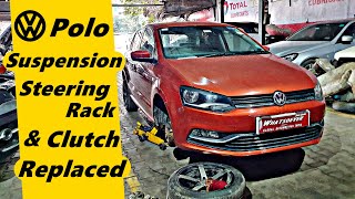 VW Polo Clutch Suspension amp Steering Rack Replacement [upl. by Lednik603]