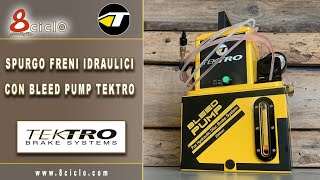 Spurgo freni idraulici con Brake Systems TEKTRO [upl. by Eibreh]