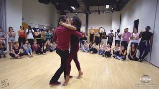 Isabelle amp Felicien Kizomba demo Ginga Boo UK London Kizomba classes London [upl. by Patt]