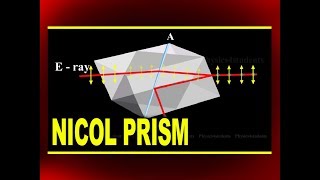 William Nicols Nicol Prism  Experiment by using Canada Balsam  Physics Video Experiments [upl. by Laval]