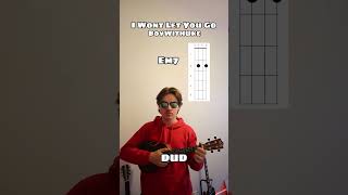 I Wont Let You Go  BoyWithUke Ukulele Tutorial shorts [upl. by Bartholomew621]