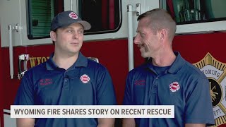 Wyoming fire crew shares story of lifesaving rescue at apartment fire [upl. by Winthrop966]