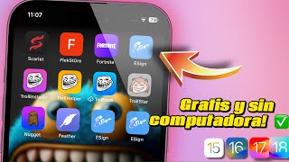 Cómo Instalar Aplicaciones FUERA del App Store ESIGN ACTUALIZADO SIN COMPUTADORA y GRATIS [upl. by Bultman75]