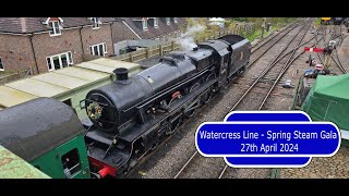 Watercress Line  Spring Steam Gala  27th April 2024 [upl. by Ellehsar]