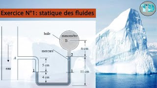 Exercice N°1 statique des fluides Mesure de la pression avec Manomètre ouvert simple [upl. by Mctyre]