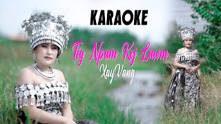 Tig Npam Koj Lawmby Say Vang KARAOKE [upl. by Auhesoj314]