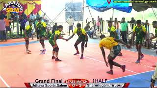 Final  Shanmugam AcademyTirupur Vs Udhaya Salem  State Level Kabaddi Live  Arasampalayam [upl. by Aissyla]