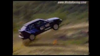 The Jump  Mazda 323 GTX Rally Car Flies Through the Air [upl. by Rudy]