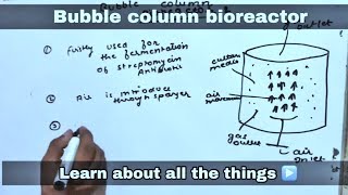 Bubble column bioreactor in hindi ll biology ll [upl. by Virgilia]