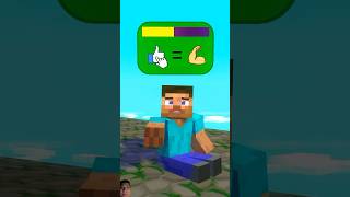 minecraft steve herobrine monsterschool minecraftanimation minecraftmemes animationmemes [upl. by Cati]