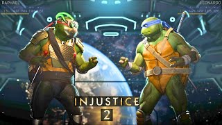 Injustice 2  Raphael Vs Leonardo [upl. by Idorb450]