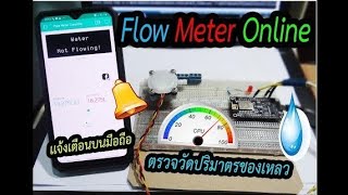 Flow Meter Online ตรวจวัดปริมาตรน้ำด้วย Water Flow Sensorต้นเเบบ [upl. by Krista]