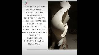 Imagine a 50 Kilo marble shell craftily and beautifully sculpted and its hanging [upl. by Elak]