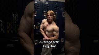 AVERAGE 5’4” LEG DAY gymlife gymworkout motivation [upl. by Grati]