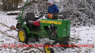 fabrication dun treuil forestier micro tracteur [upl. by Darrey]