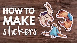 How to Make Stickers From Home  Tutorial [upl. by Aiuqet274]