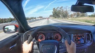 2020 Dodge Charger SRT Hellcat Widebody POV Test Drive 3D AudioASMR [upl. by Enitsirhc]