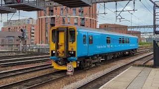 4K Network Rail Class 153 Video Inspection Unit at Leeds Railway Station [upl. by Aliet]