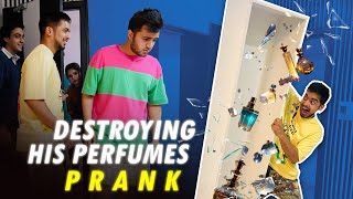 Destroying Rishus Perfume Collection PRANK [upl. by Nefen]