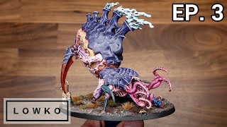 Painting the Warhammer 40k Tyranid Psychophage with Lowko Ep 3 [upl. by Ehcnalb658]