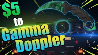 I Went From 5 to a Karambit Gamma Doppler  KeyDrop CSGO Gambling  AnoN [upl. by Aryhs346]