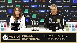 TVELV  Pressekonferenz  Hertha BSC vs SV Elversberg  290924 [upl. by Nylanna]