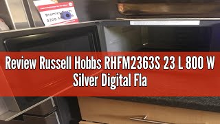 Review Russell Hobbs RHFM2363S 23 L 800 W Silver Digital Flatbed Solo Microwave with 5 Power Levels [upl. by Nnaycnan]