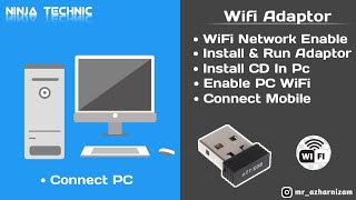 Ranz Wifi Adapter amp Driver  How to use Wifi Adapter  How to install Wifi Adapter PC Wifi Hotspot [upl. by Tarrsus]