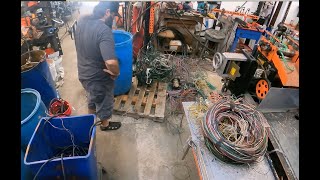 Scrapping Copper Wire With The Copper King [upl. by Harty585]