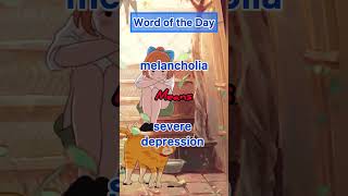 Melancholia means severe depression ielts wordoftheday vocabulay upsc [upl. by Tuinenga]