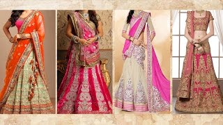 5 Gorgeous Ways To Wear Lehenga Saree amp Makeup  How To Wear Lehenga In Different Style to Look Slim [upl. by Enimaj]