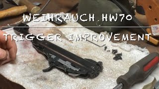 Weihrauch HW70 trigger improvements wow what a difference [upl. by Bekah]