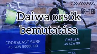 ÁrtérHorgászvideók Daiwa Crosscast Surf és Emblem orsók bemutatása [upl. by Llahsram]