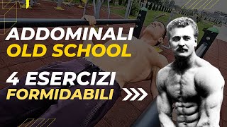 Super Addominali  4 Esercizi vecchia scuola [upl. by Darce]