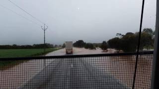 Trucking Flooded Roads  Australia [upl. by Reitrac]