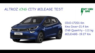 ALTROZ ICNG Mileage Altroz Cng CITY Mileage test ICNG Mileage Test Revotron Engine ICNG Mileage [upl. by Aramot]