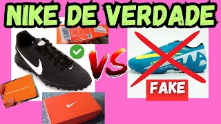 CUIDADO‼ CHUTEIRA NIKE VERDADEIRA TEM ESSAS COISASFALSA NÃO TEM😲 OLHA COMO VEM UMA CHUTEIRA NIKE👀 [upl. by Uv]