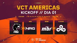 VCT Americas Kickoff  Fase de Grupos Dia 1 [upl. by Nuawad]