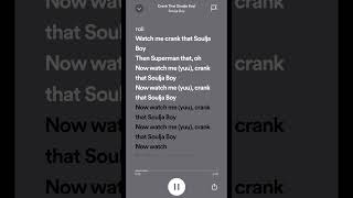 Crank that lyrics by Soulja boy [upl. by Erdna]