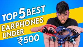 Best Earphones under 500 rs 2024  Best wired earphones under 500 in 2024 [upl. by Roseann474]