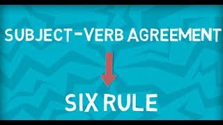 SubjectVerb Agreement  Six important Rules  Part 2 [upl. by Christen]